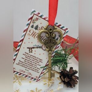 Santa's Magic Key Ornament Gift Tag and Dust Bag NWT CLEARANCE🎄
